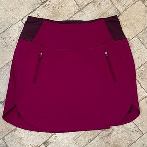 Athleta Fairway Women's Magenta Golf Skort with pockets. Size XS